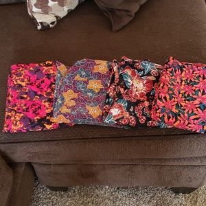 Four pack floral leggings